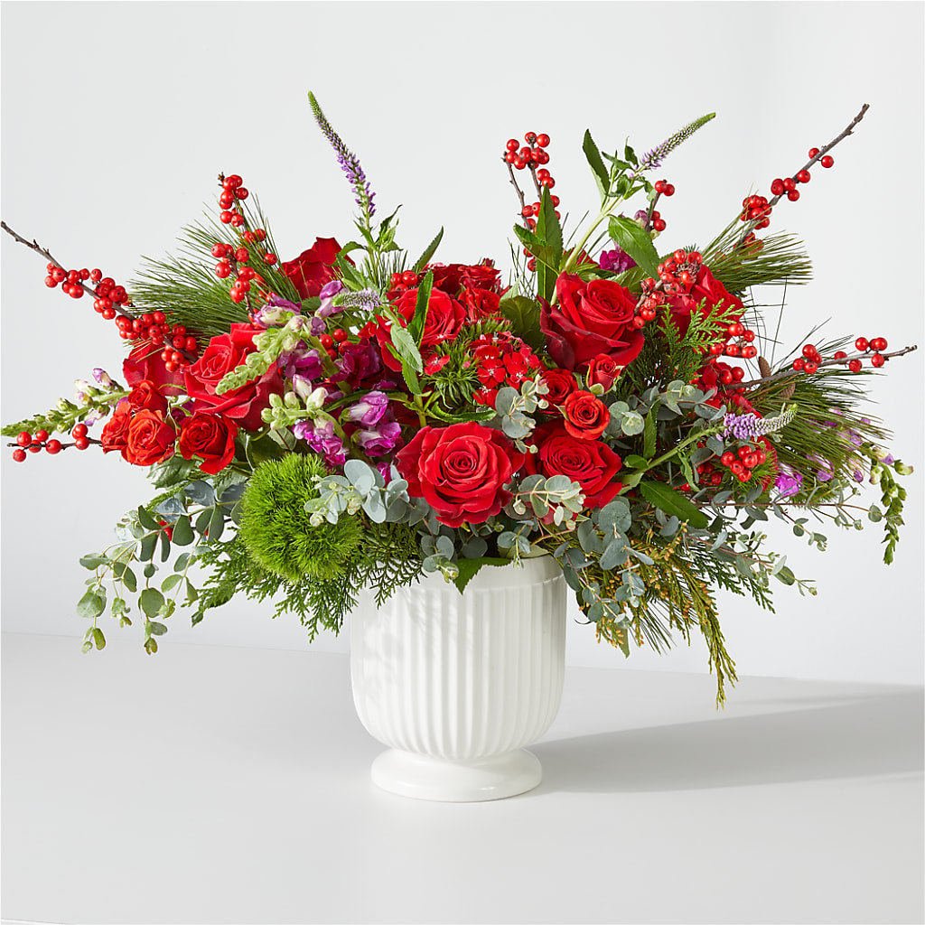 Big Red Bow Bouquet – The Blessed Florist, Brandon FL