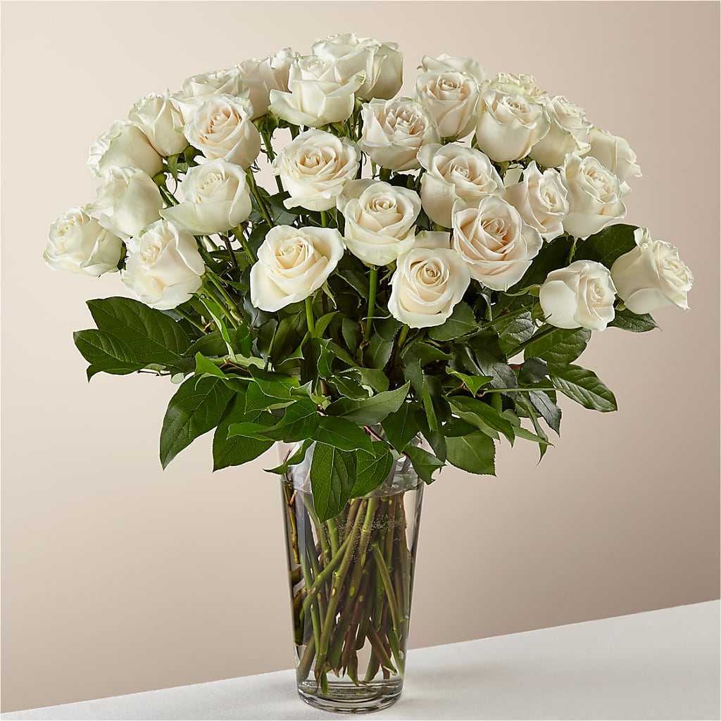 Long Stem White Rose Bouquet – The Blessed Florist, Brandon FL