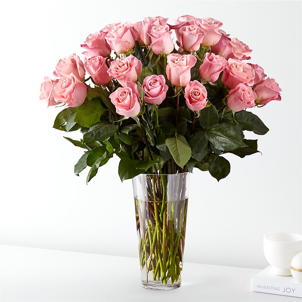 Long Stem Pink Rose Bouquet – The Blessed Florist, Brandon FL
