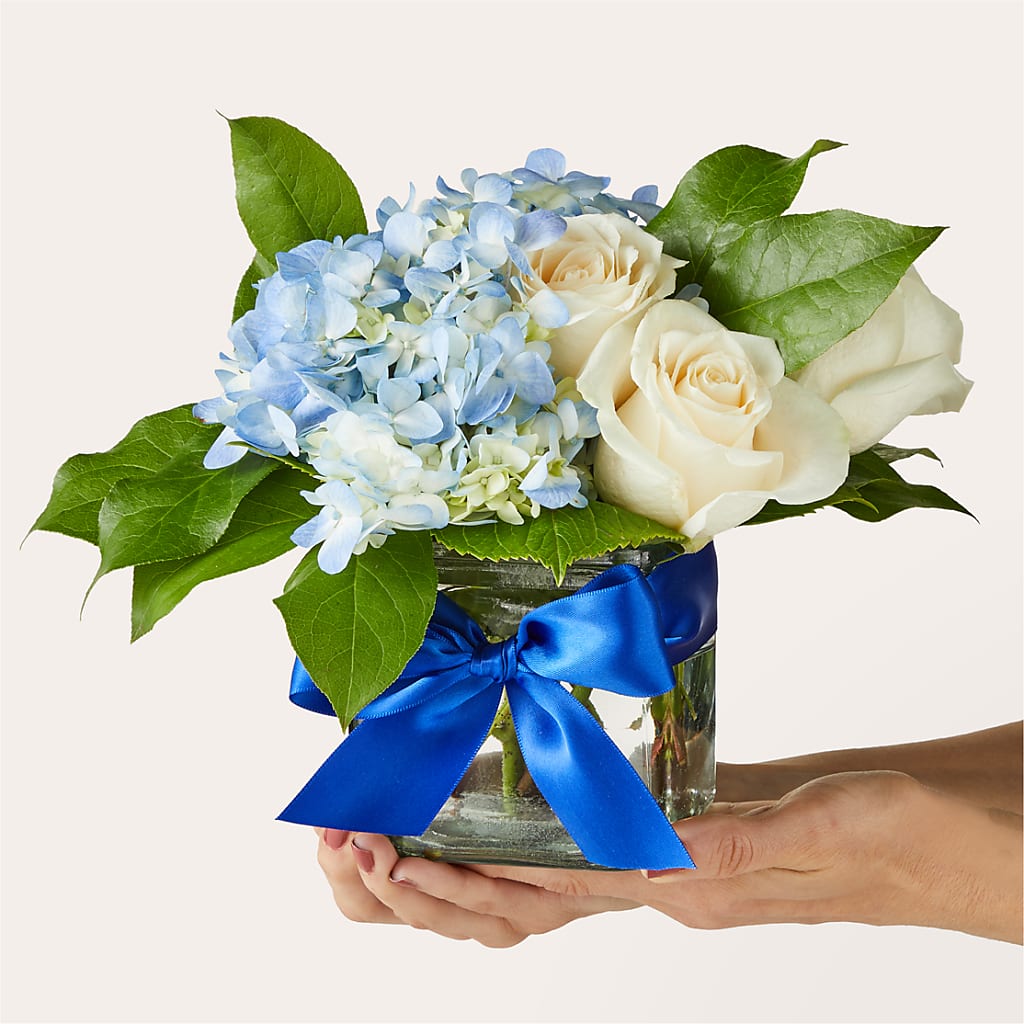 Sky Blue Delight Bouquet – The Blessed Florist, Brandon FL