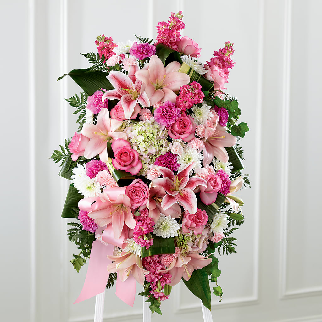 Comforting Standing Spray – The Blessed Florist, Brandon FL