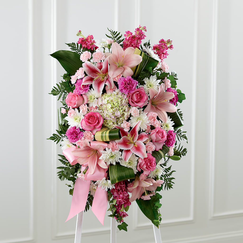 Comforting Standing Spray – The Blessed Florist, Brandon FL