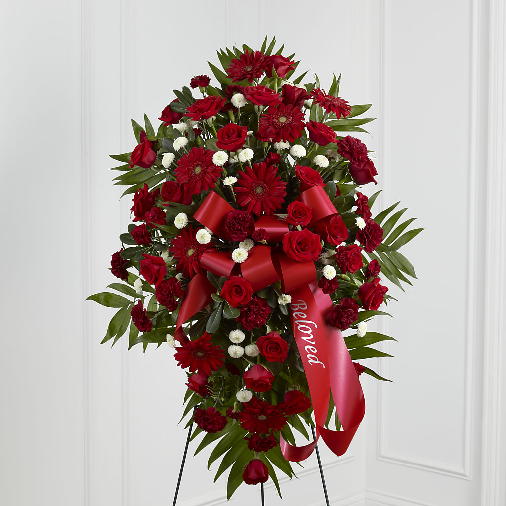 Treasured Memories Standing Spray – The Blessed Florist, Brandon FL