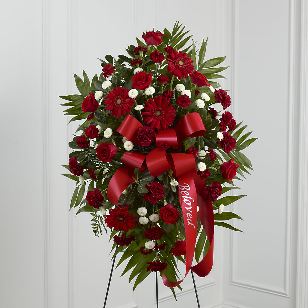 Treasured Memories Standing Spray – The Blessed Florist, Brandon FL