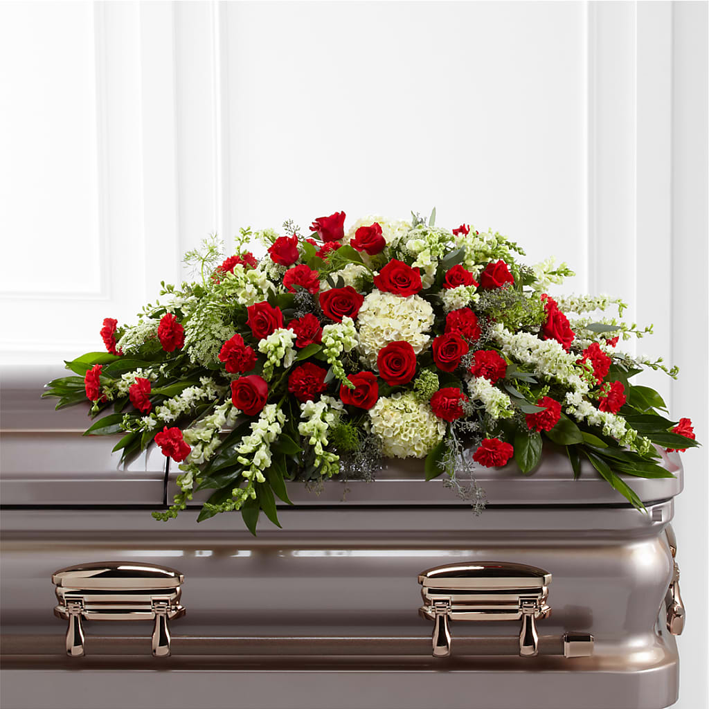 Sincerity Casket Spray – The Blessed Florist, Brandon FL