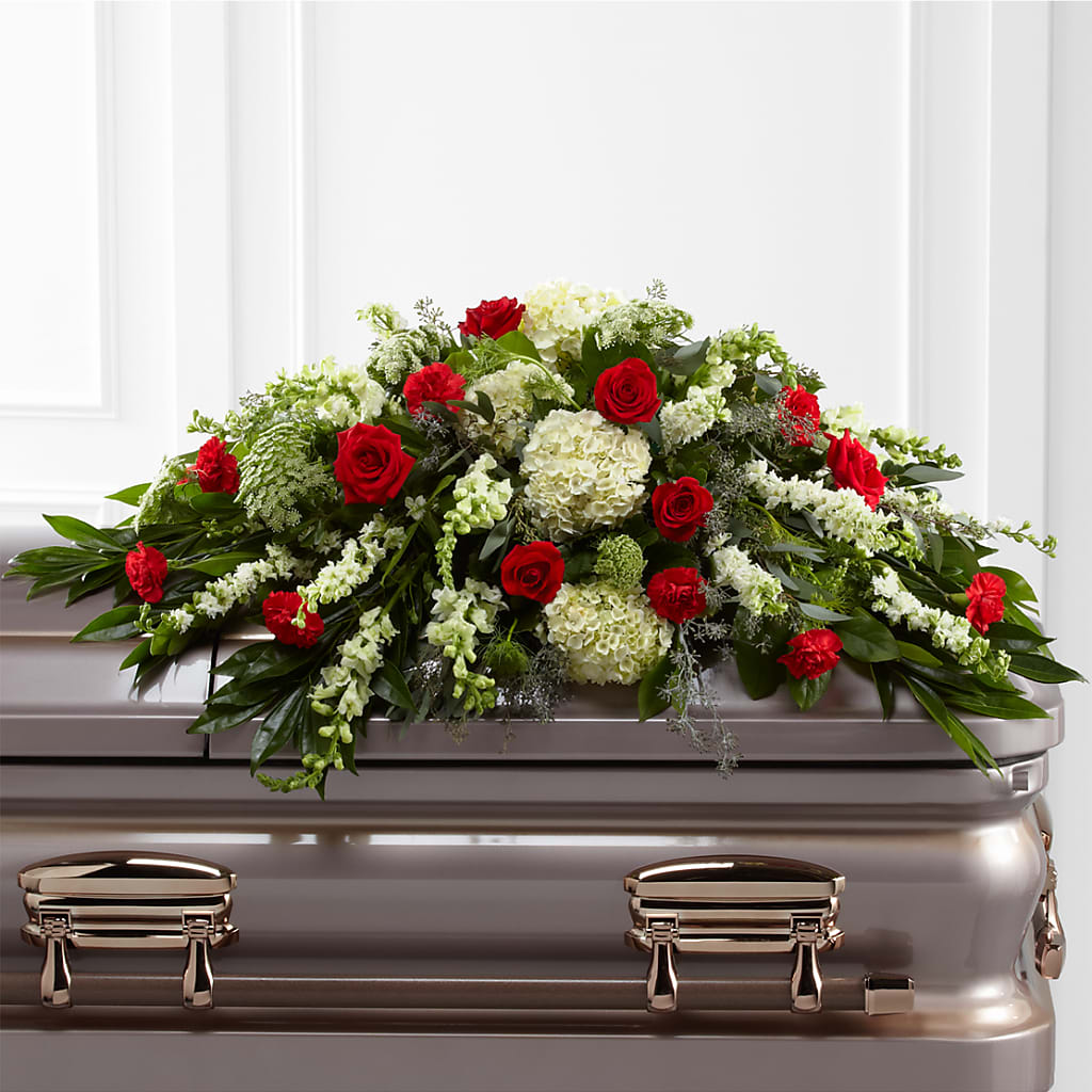 Sincerity Casket Spray – The Blessed Florist, Brandon FL