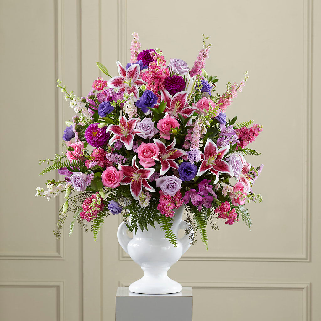 Peaceful Tribute Arrangement – The Blessed Florist, Brandon FL
