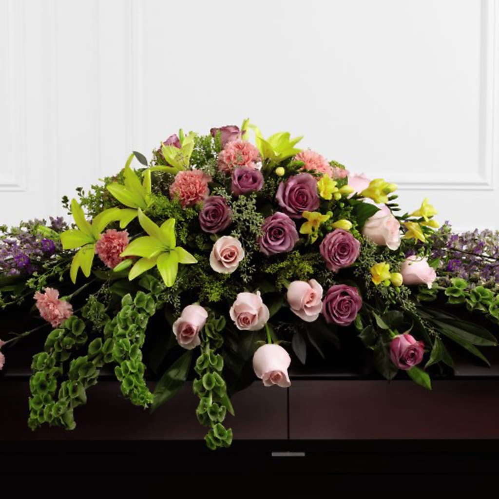Forever Beloved Casket Spray – The Blessed Florist, Brandon FL