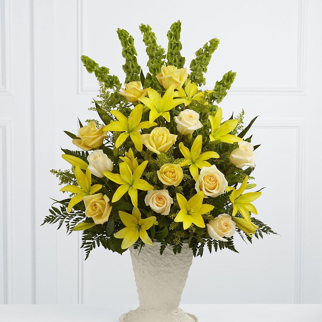 Golden Memories Arrangement – The Blessed Florist, Brandon FL