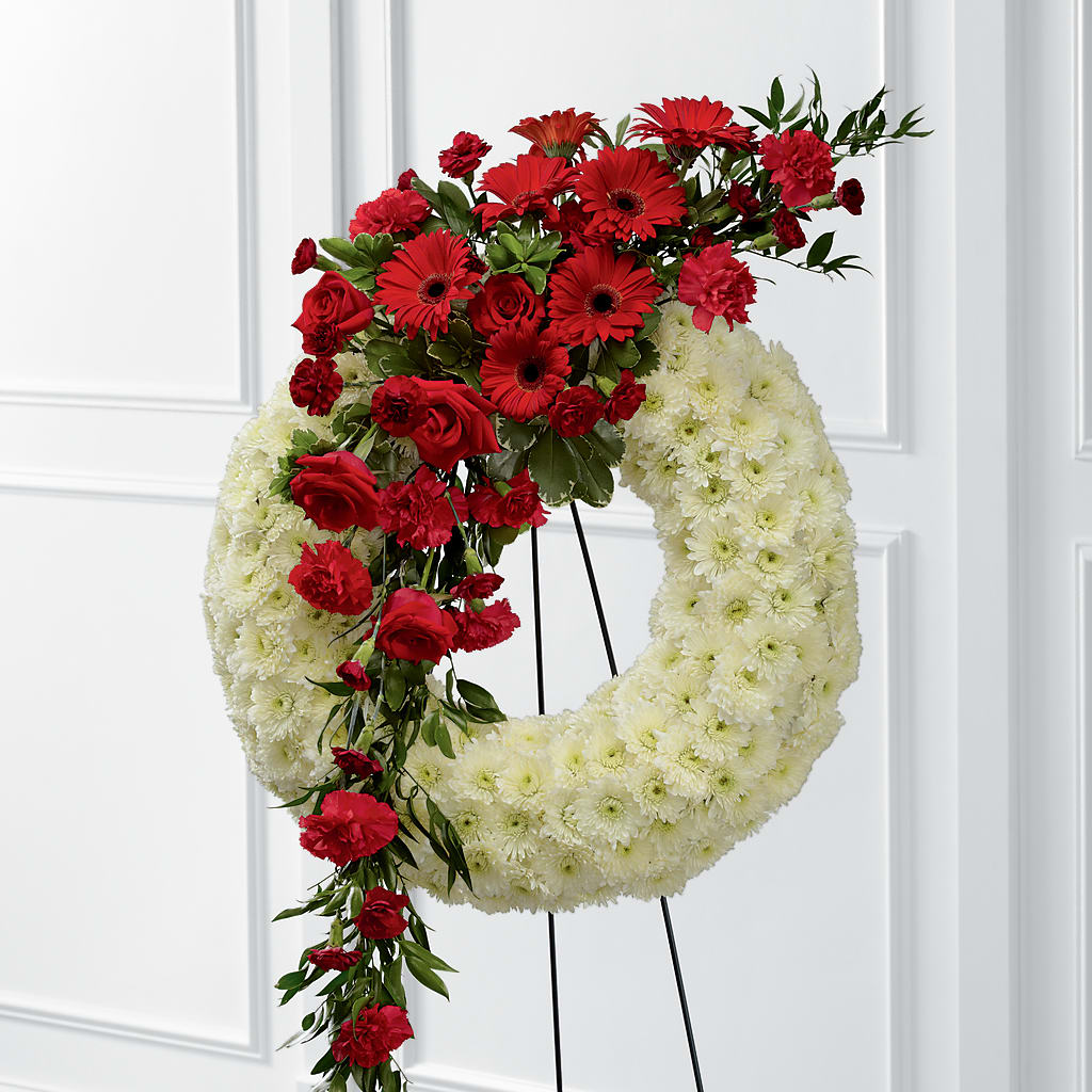 Graceful Tribute Wreath – The Blessed Florist, Brandon FL