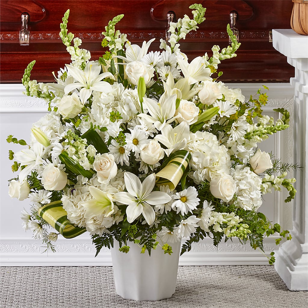 Thoughts of Tranquility Floor Basket – The Blessed Florist, Brandon FL