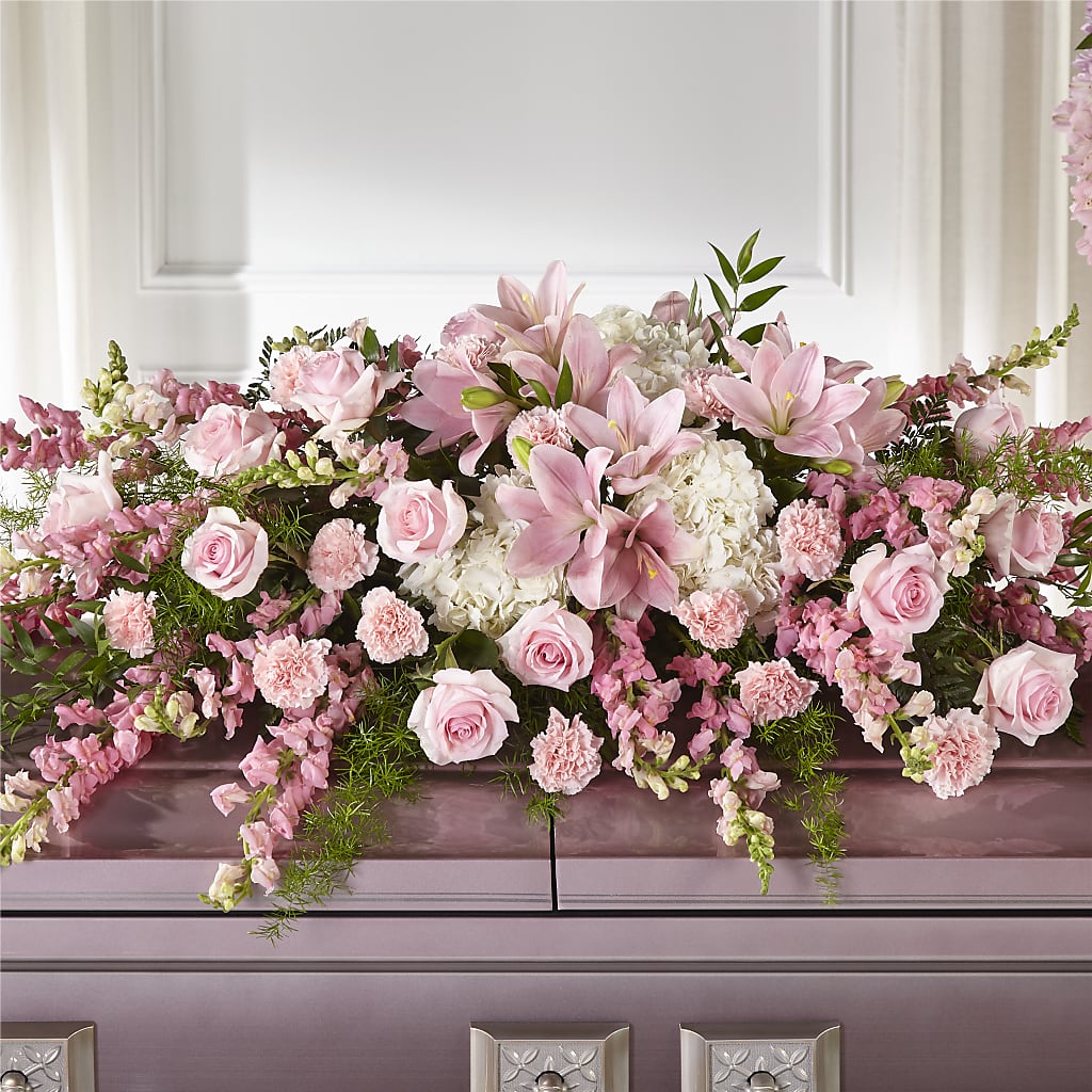 Life & Remembrance Casket Spray – The Blessed Florist, Brandon FL