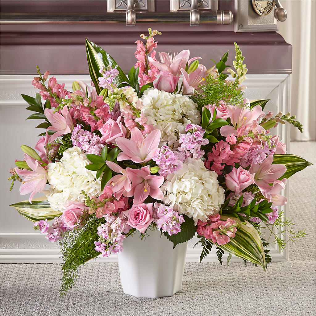 Simply Serene Floor Basket – The Blessed Florist, Brandon FL