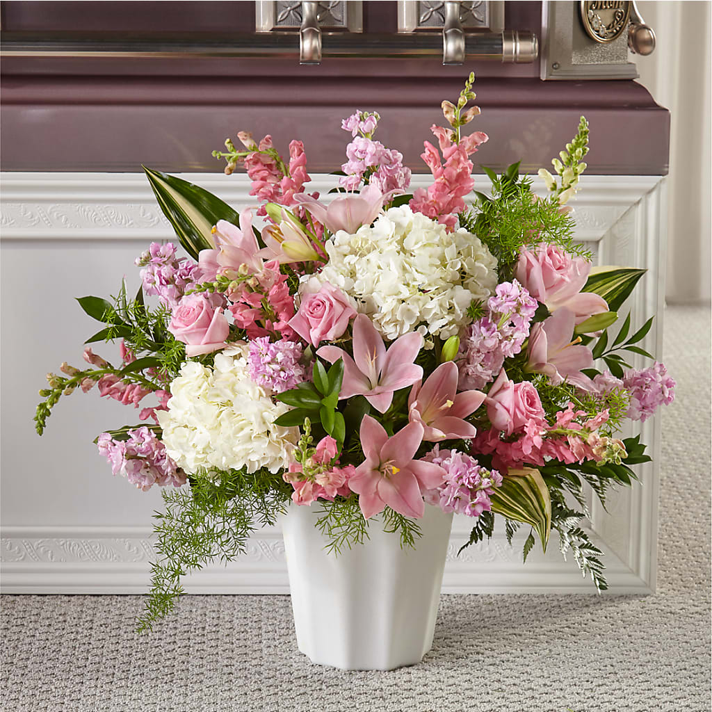 Simply Serene Floor Basket – The Blessed Florist, Brandon FL