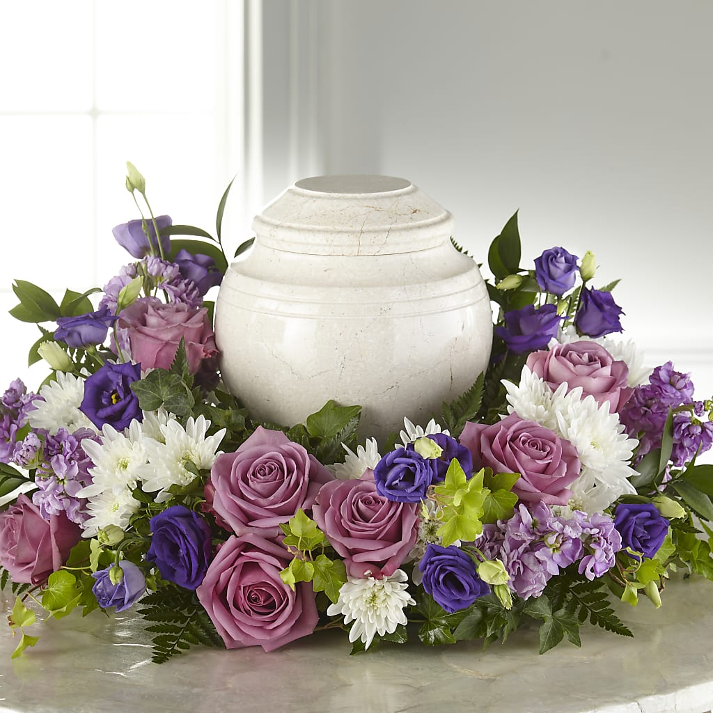 Blooming Sympathy Cremation Adornment – The Blessed Florist, Brandon FL