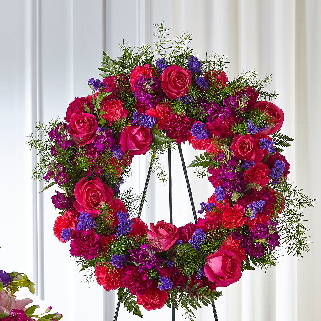 Calming Colors Wreath – The Blessed Florist, Brandon FL
