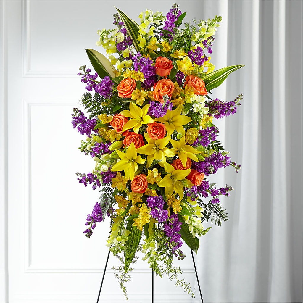 Thoughtful Prayers Standing Spray – The Blessed Florist, Brandon FL