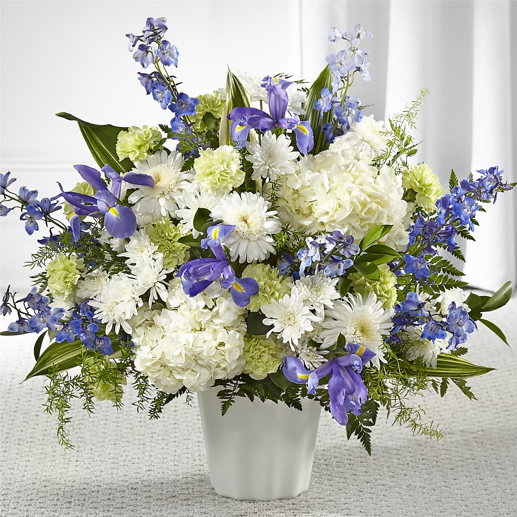 Soft Serenity Floor Basket – The Blessed Florist, Brandon FL