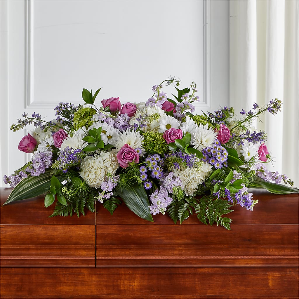 Meadows of Serenity Casket Spray – The Blessed Florist, Brandon FL