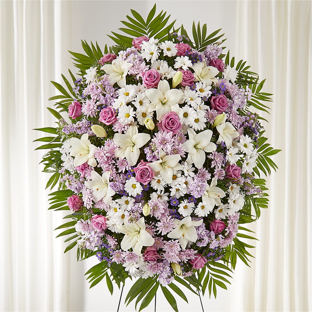 Surrounded by Love Standing Spray – The Blessed Florist, Brandon FL