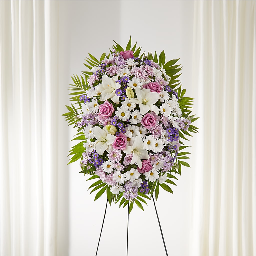 Surrounded by Love Standing Spray – The Blessed Florist, Brandon FL