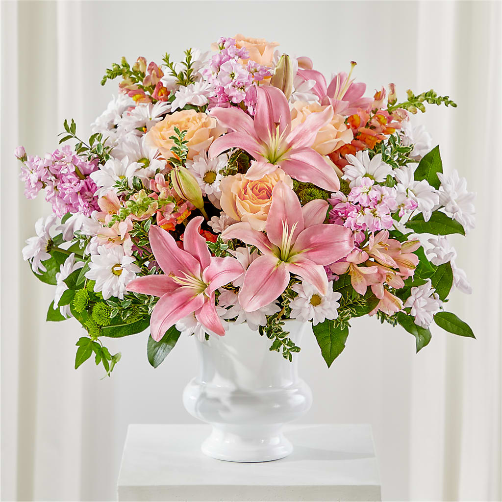 Heartfelt Gesture Urn Arrangement – The Blessed Florist, Brandon FL