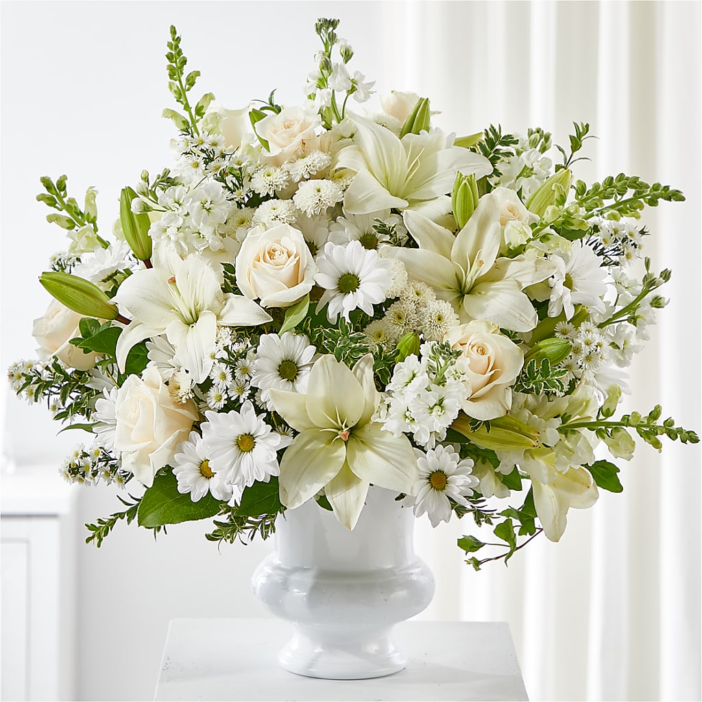 Uplifting Urn Arrangement – The Blessed Florist, Brandon FL
