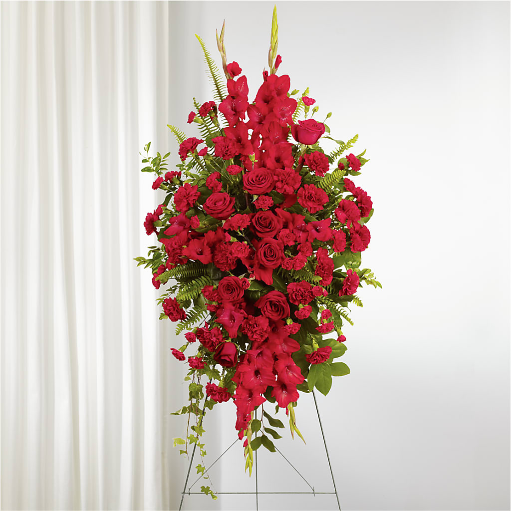 From the Heart Standing Spray – The Blessed Florist, Brandon FL