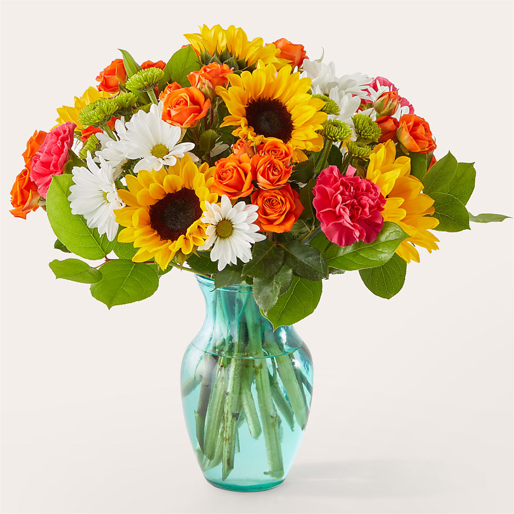 Sun-drenched Blooms Bouquet – The Blessed Florist, Brandon FL