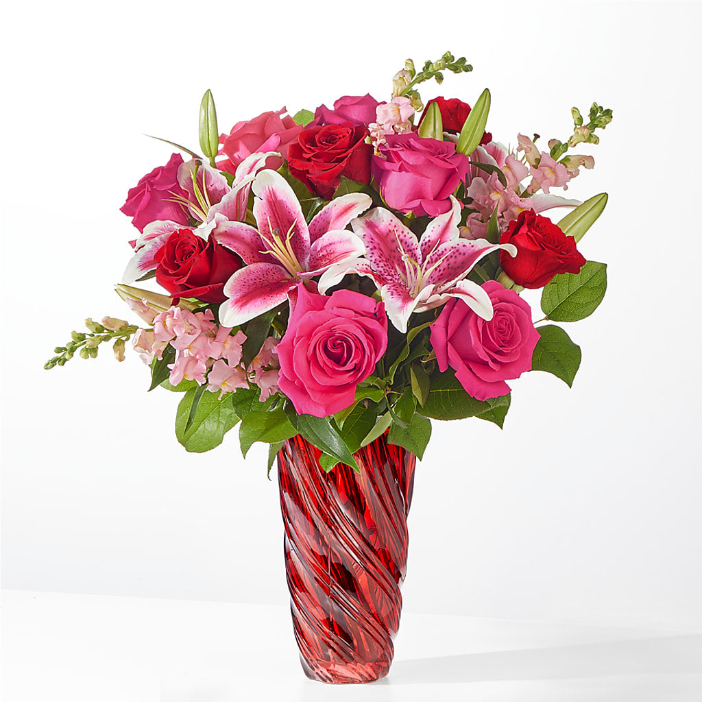 Always You Bouquet with Luxe Swirl Vase – The Blessed Florist, Brandon FL