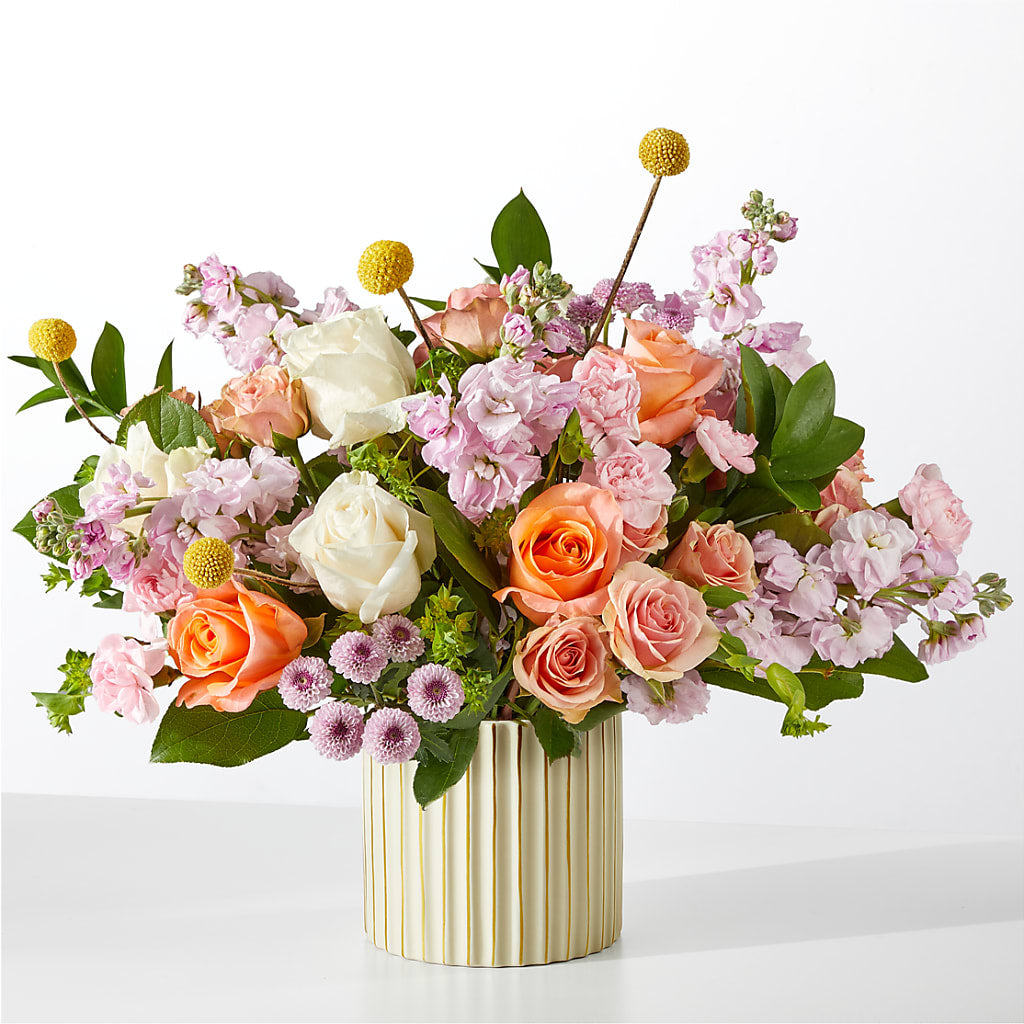 French Market Bouquet with Ivory Vase – The Blessed Florist, Brandon FL
