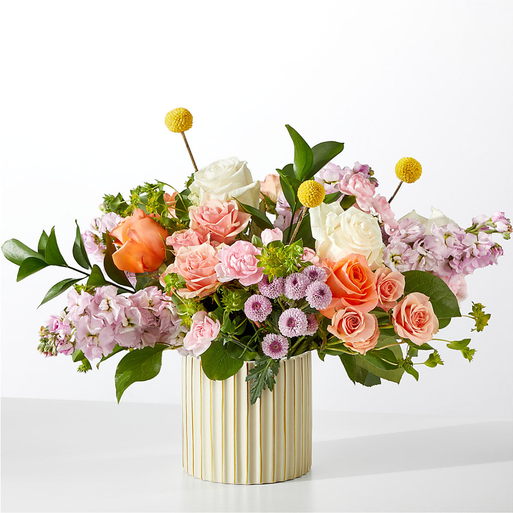 French Market Bouquet with Ivory Vase – The Blessed Florist, Brandon FL