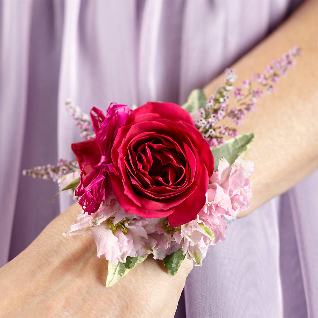 Rose Charm Corsage – The Blessed Florist, Brandon FL