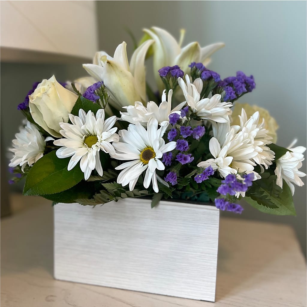 Beyond Blue Box Bouquet –  The Blessed Florist, Brandon FL