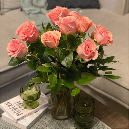 Long Stem Pink Rose Bouquet –  The Blessed Florist, Brandon FL