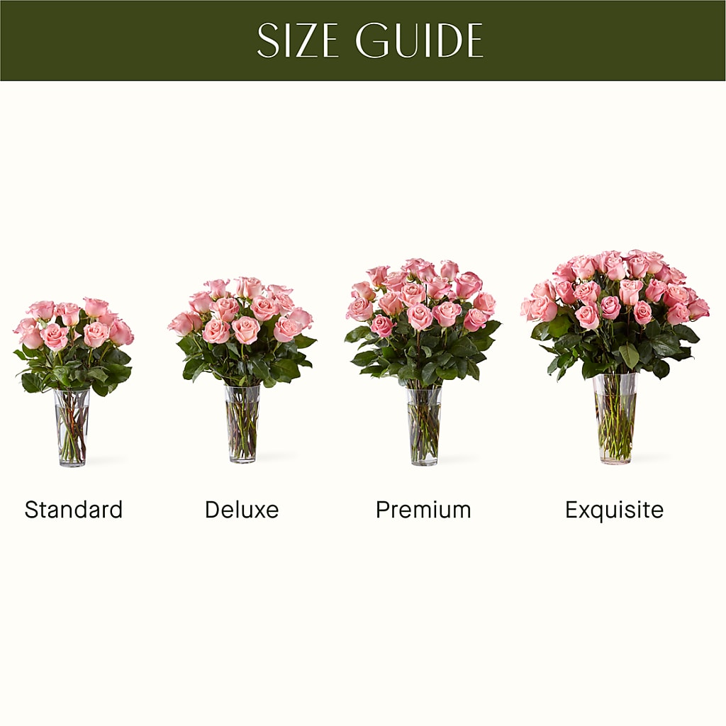 Long Stem Pink Rose Bouquet –  The Blessed Florist, Brandon FL