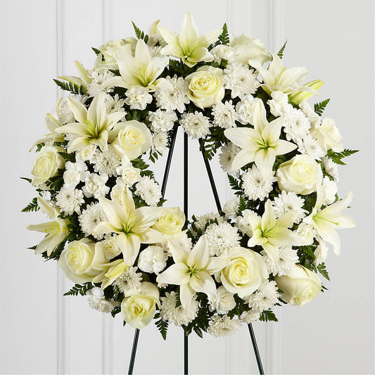 Treasured Tribute Wreath –  The Blessed Florist, Parrish FL