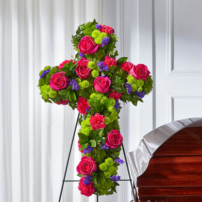 Tribute Rose Floral Cross –  The Blessed Florist, Parrish FL