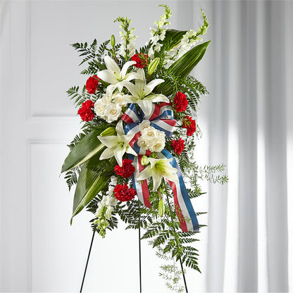 Stars of Life Standing Spray –  The Blessed Florist, Brandon FL