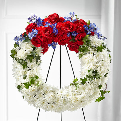 Patriotic Passion Wreath –  The Blessed Florist, Parrish FL