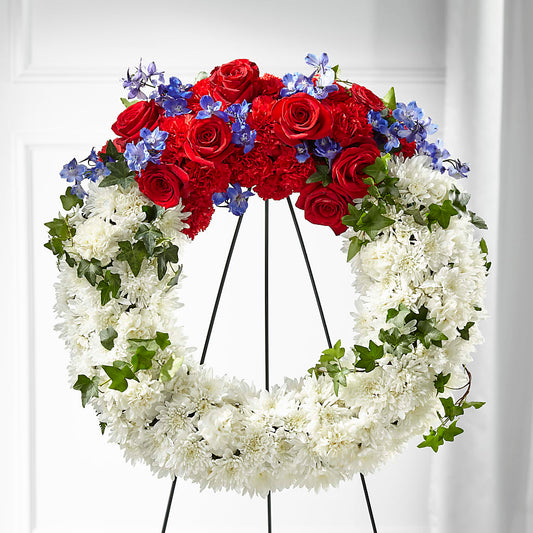 Patriotic Passion Wreath –  The Blessed Florist, Parrish FL
