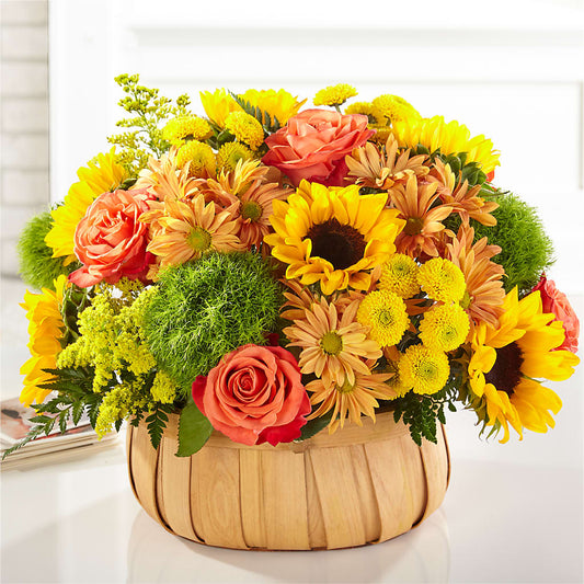Harvest Sunflower Basket –  The Blessed Florist, Parrish FL