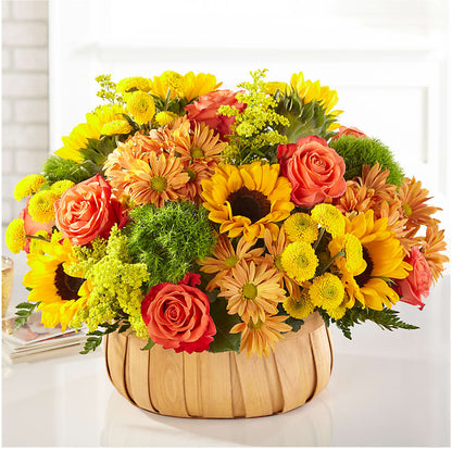 Harvest Sunflower Basket –  The Blessed Florist, Parrish FL