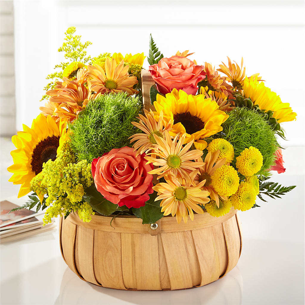Harvest Sunflower Basket –  The Blessed Florist, Parrish FL