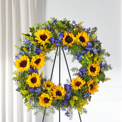 Bright Rays Wreath –  The Blessed Florist, Brandon FL