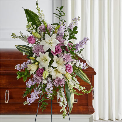 Grateful Hearts Standing Spray –  The Blessed Florist, Brandon FL