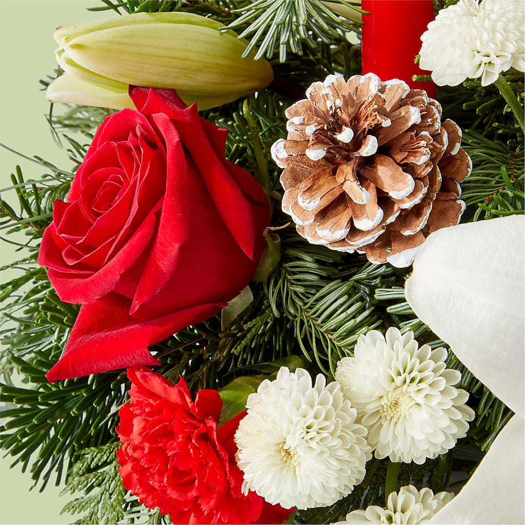 Seasonal Festivities Centerpiece –  The Blessed Florist, Brandon FL