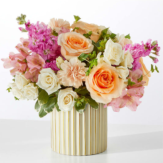 Paradise Bouquet with Ivory Vase –  The Blessed Florist, Parrish FL