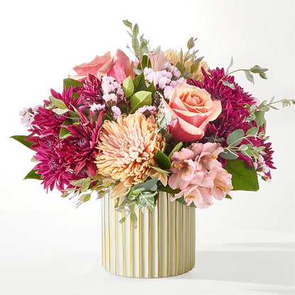 Berry Cobbler Bouquet with Ivory Vase –  The Blessed Florist, Brandon FL