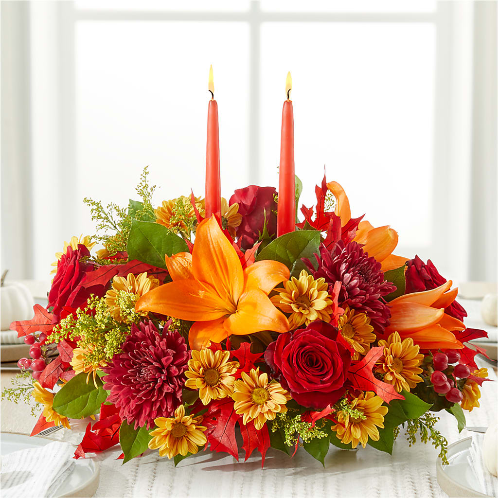 Autumn's Embrace Centerpiece –  The Blessed Florist, Brandon FL